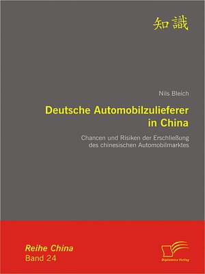 cover image of Deutsche Automobilzulieferer in China